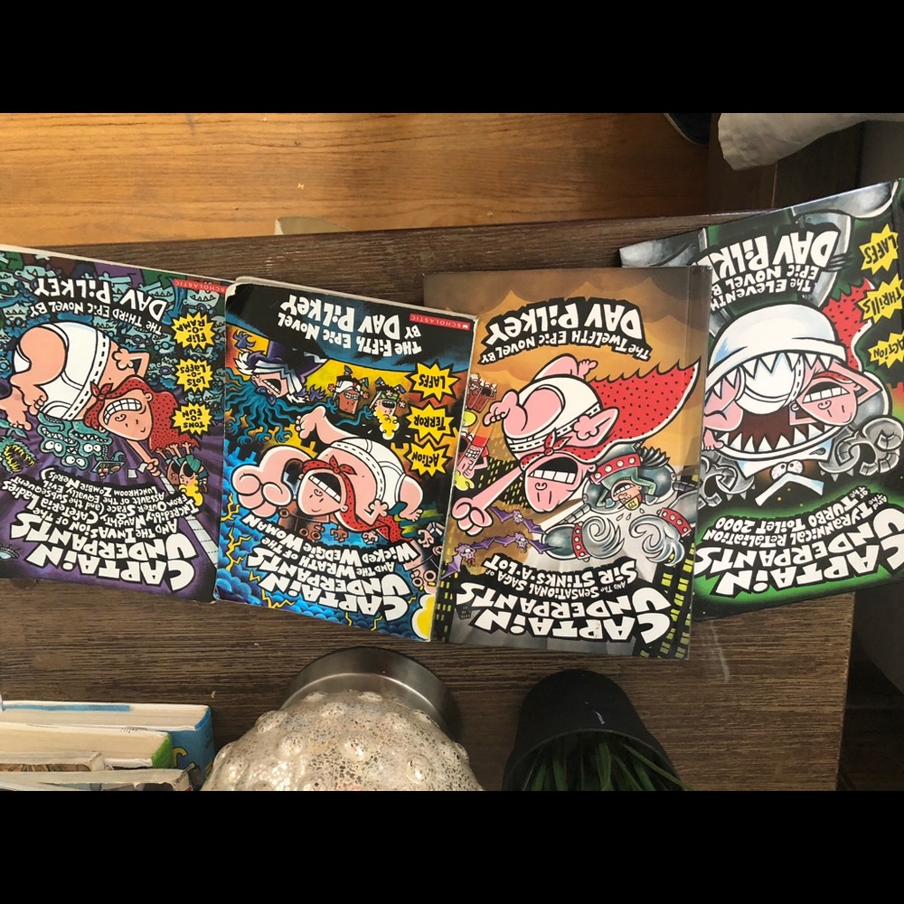 Captain underpants books , bundle of 4